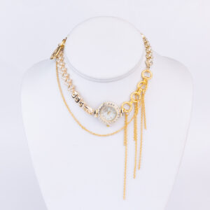 Clock Circle Choker - Golden